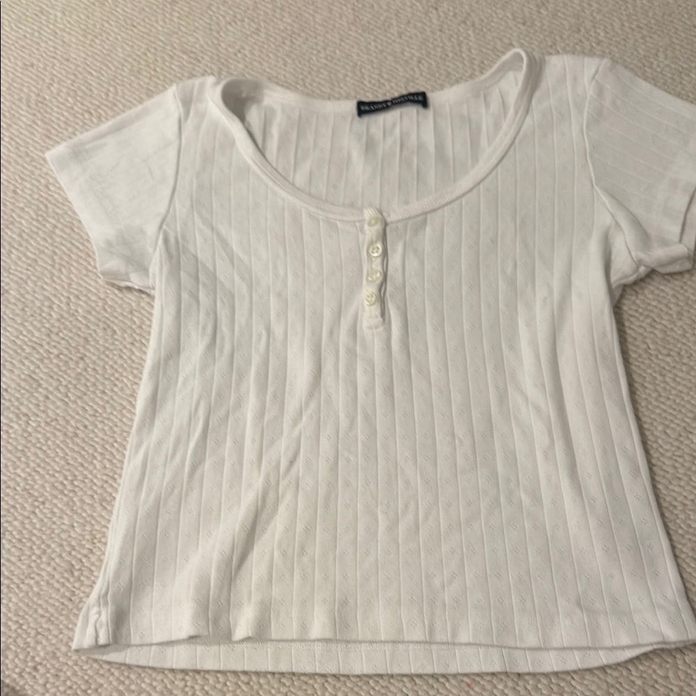 Brandy Melville white Zelly top